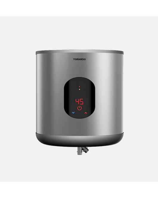 TORNADO Electric Water Heater 35 Litre With Digital Screen In Silver Color EWH-S35CSE-S