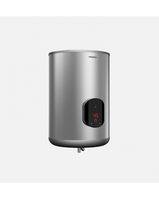 TORNADO Electric Water Heater 55 Litre With Digital Screen In Silver Color EWH-S55CSE-S