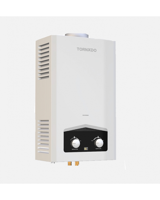 TORNADO Gas Water Heater 6 Litre Digital For Petroleum Gas In White Color GHM-C06CTE-W