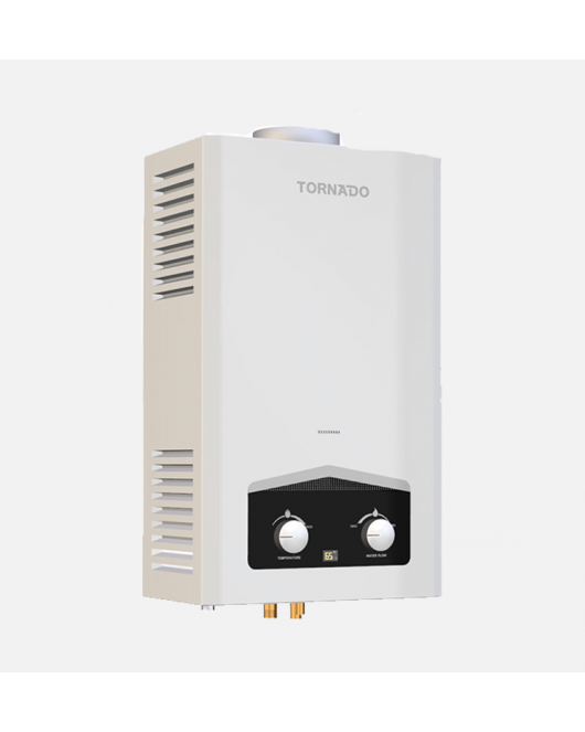 TORNADO Gas Water Heater 10 Litre Digital For Petroleum Gas In White Color GHM-C10CTE-W